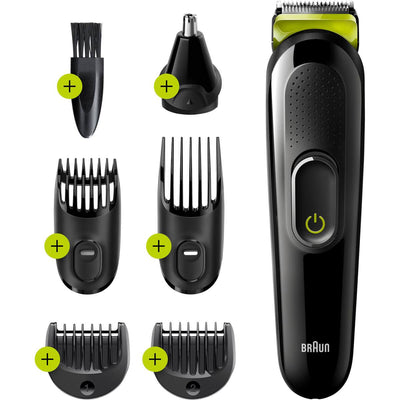 Braun 6-in-1 MGK3221 Men's Beard Trimmer Face, Ear & Nose Trimmer & Hair Clipper