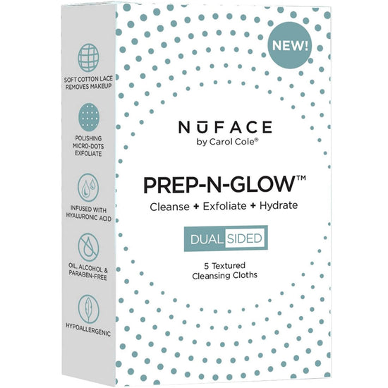 NuFACE Prep-N-Glow Cleansing Cloths (5 Pack)